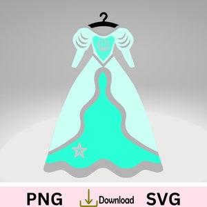 ariel blue dress pattern The Little Mermaid Blue Dress AG PDF Doll Dress Pattern - Instant Download