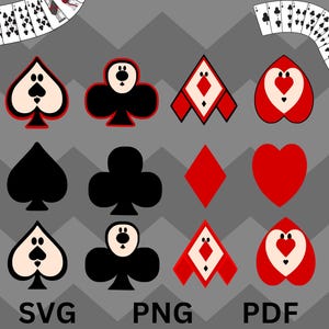 Alice nel paese delle meraviglie Card Soldier Faces - SVG, PNG, PDF / Perfetto per lavoretti, decorazioni e temi per feste