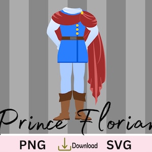 Blancanieves Príncipe Florian camisa traje príncipe, decoraciones de fiesta de cumpleaños príncipe