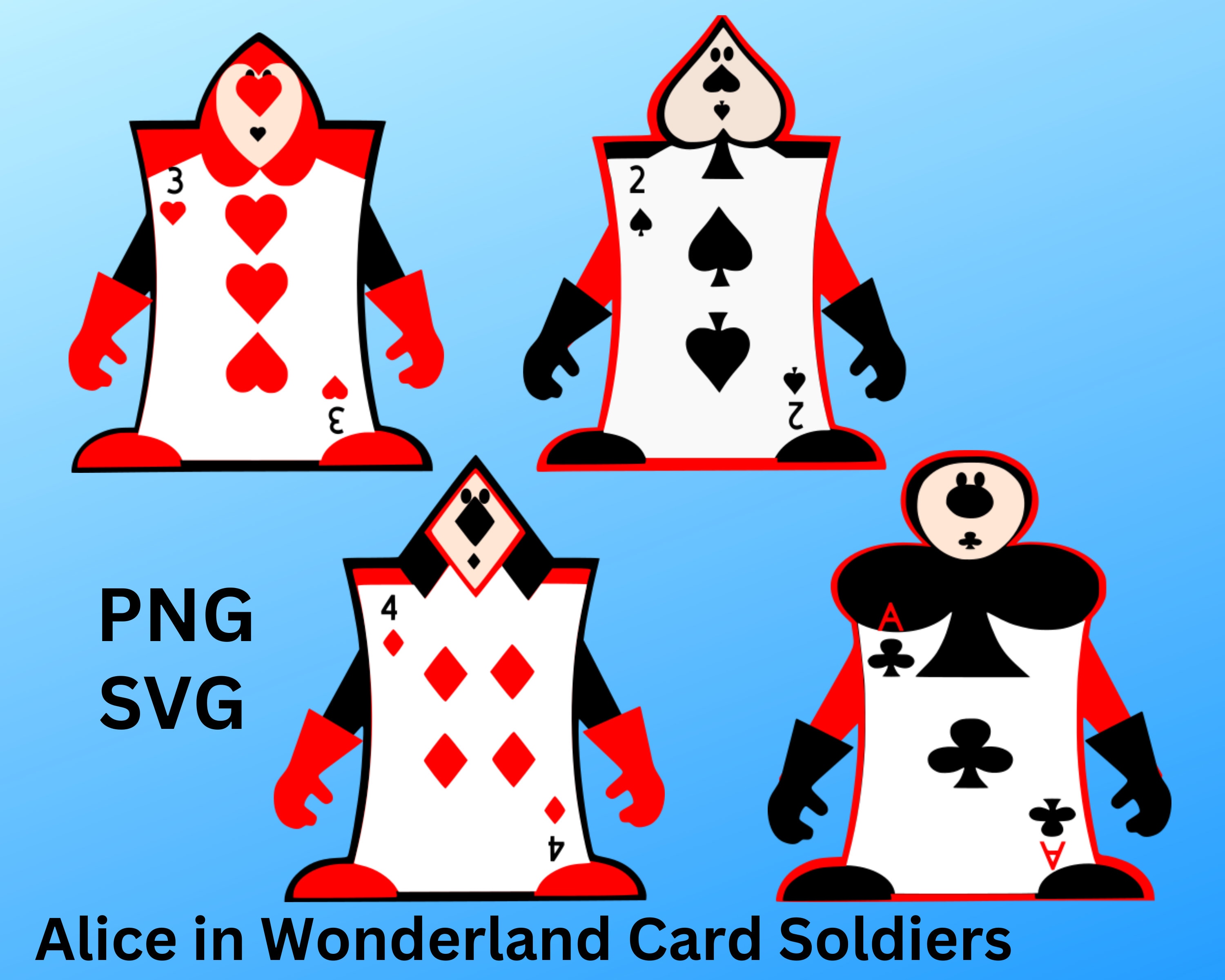 Carte Alice Au Pays Des Merveilles à Imprimer Alice au pays des merveilles carte soldats fête au pays des - Etsy Canada