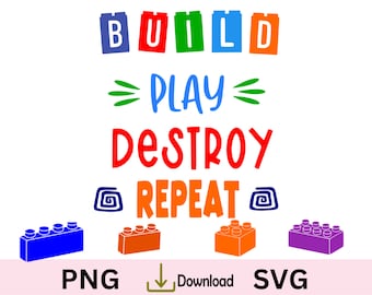 Bricks SVG, Editable Bricks Label SVG | Building Blocks Svg, Organize ...