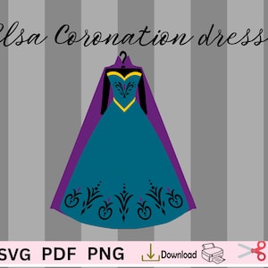 Princess Dress svg, lacy dress, wedding princess dress. Fancy. Ice Princess Coronation dress