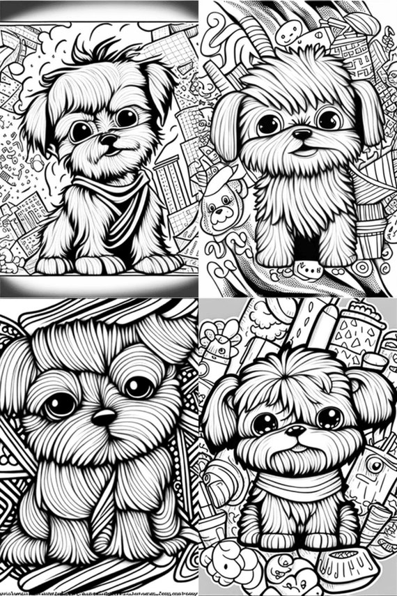 Cute Dog Coloring Book For Adult: Coloring Book For Puppy Lovers (26 Unique  Images) (Paperback)