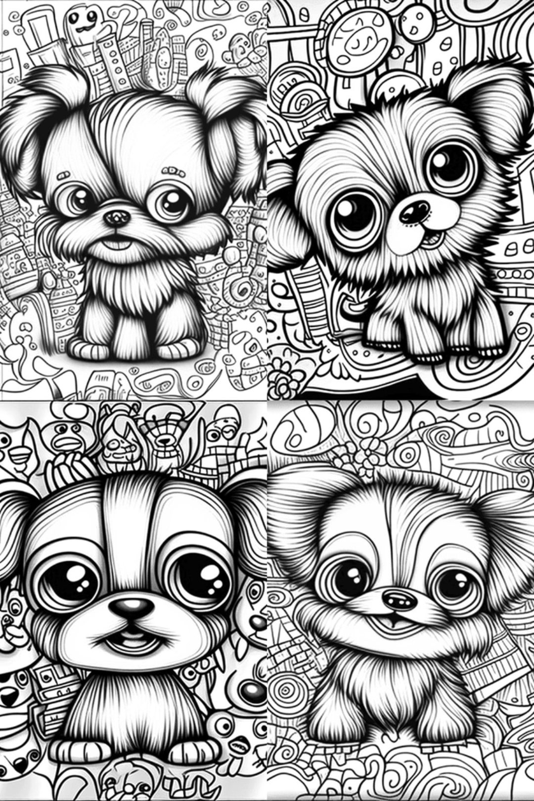 Digital Download: Baby Dog Coloring Pages 41 Adorable Designs for Kids