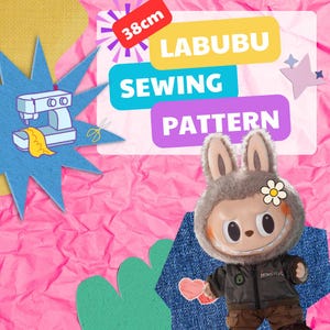 Labubu Sewing Pattern (38cm)