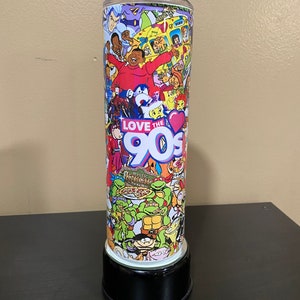 Eu adoro o copo/copo de desenho animado dos anos 90, desenho animado clássico, presente para melhor amiga, copo de bebê dos anos 90, copo de desenho animado dos anos 90, programas de TV dos anos 90, presente de Dia dos Namorados.