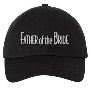 Sombrero bordado del padre de la novia, sombrero de fiesta nupcial, gorra bordada personalizada del padre de la novia, regalo del padre de la novia, regalo de papá.