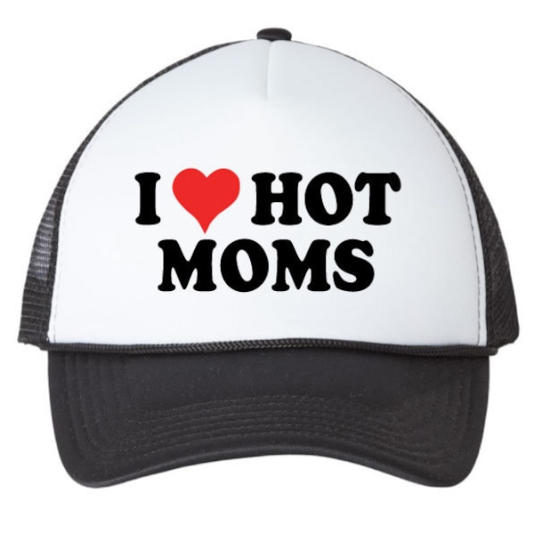 I Love Hot Moms Hoodie - Etsy