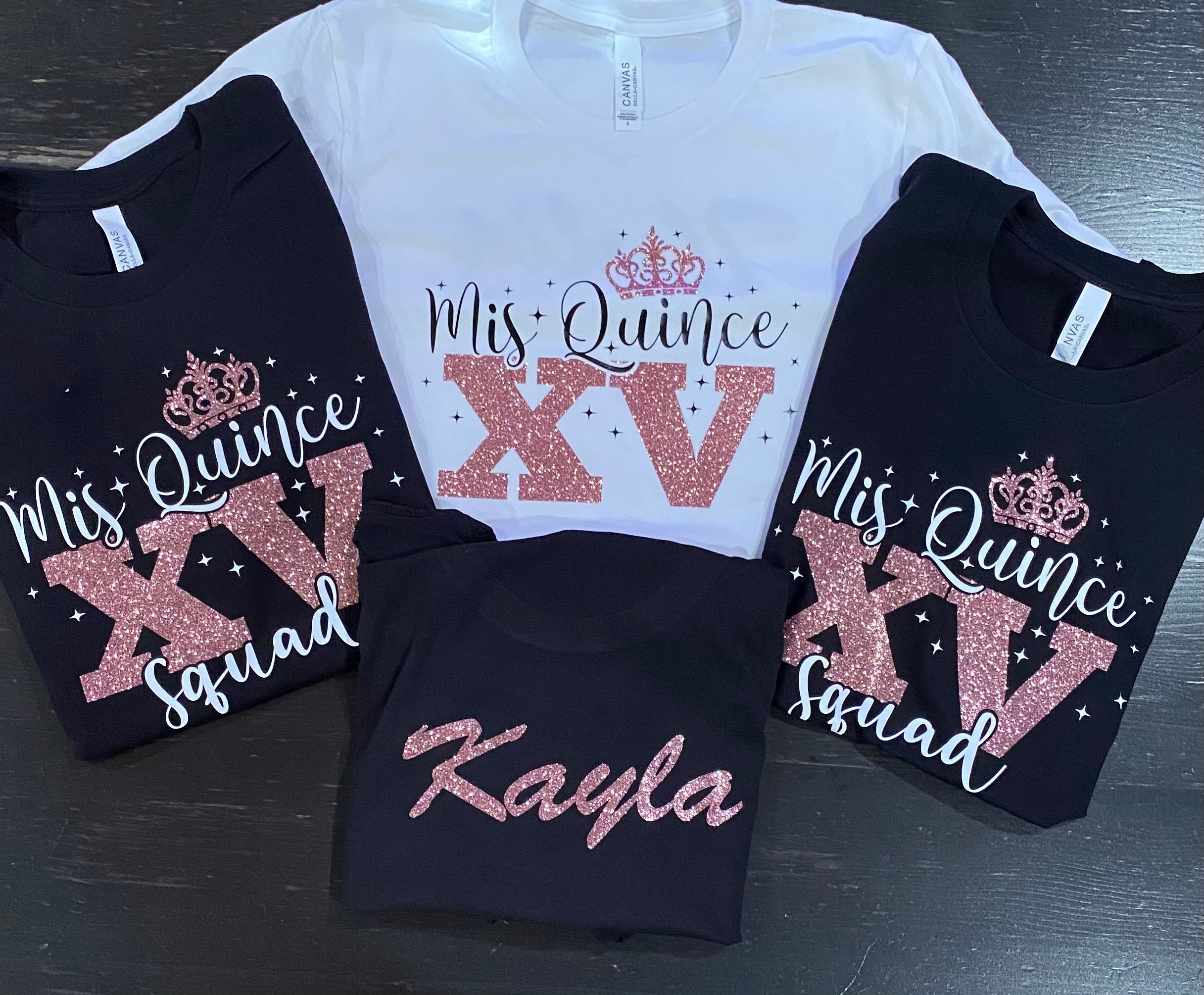 Includes FREE Personalization Mis Quince Custom Tees Quince - Etsy