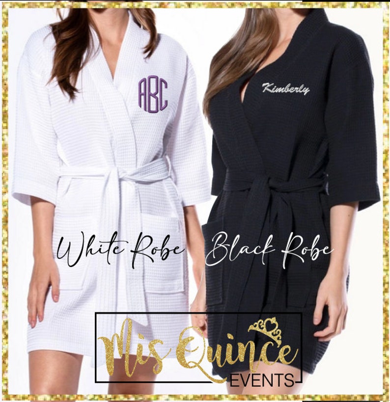 Personalized Women's Waffle Robe, Personalized Robe for Her, Monogramed ...