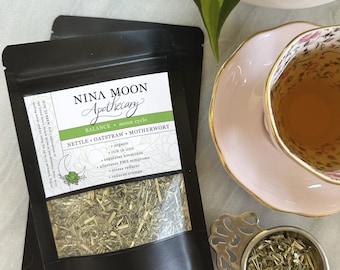 Women’s Health Loose Leaf Tea – Organic Nettle, Oatstraw & Motherwort | Hormone Balance and Nourishing Herbal Tea