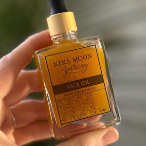 Anti aging FACE OIL rose chamomile face serum retinol alternative
