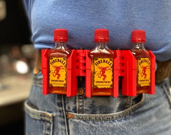 ReadyShots® - Triple Shot, WTF, Whisky alla cannella, Regali a tema whisky, Cintura Fireball, Fondina Fireball, Regali Fireball