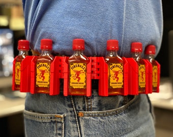 ReadyShots® - Six Shot (también conocido como Six Shooter), WTF, whisky de canela, regalos de whisky, cinturón Fireball, funda Fireball, regalos Fireball