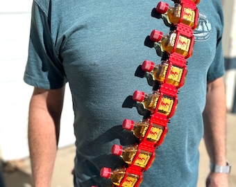 ReadyShots® - Bandolier 30, WTF, Cinnamon Whisky, Whisky Geschenke, Feuerball Gürtel, Feuerball Holster, Feuerball Geschenke - 30 Kapazität