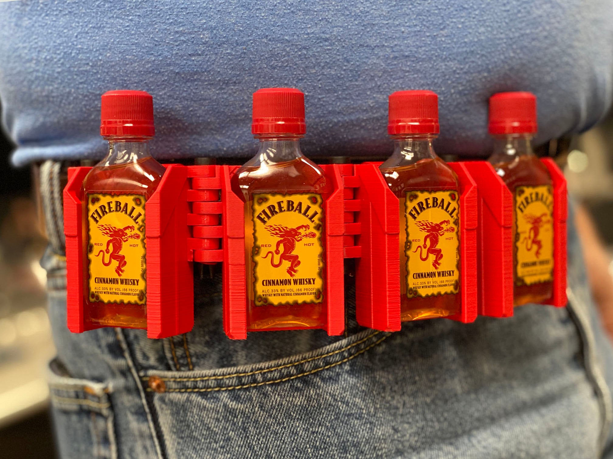 ReadyShots® - Quad Shot, WTF, Zimt Whisky, Whisky Geschenke, Feuerball Gürtel, Feuerball Holster, Feuerball Geschenke