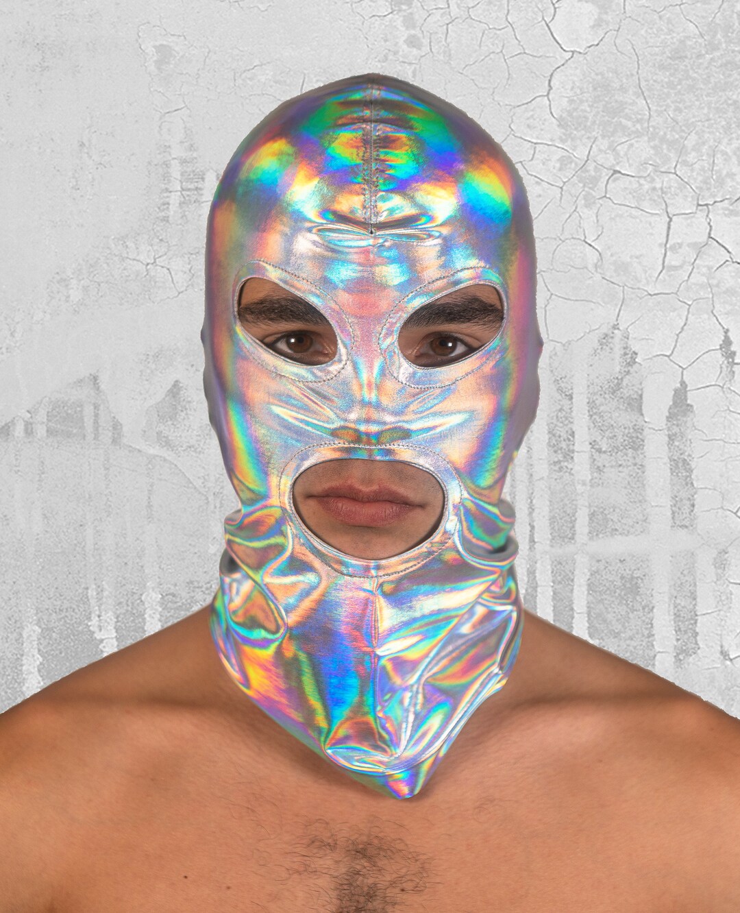 Balclava Rave Holographic Balaclava Rave Festival Outfit - Etsy