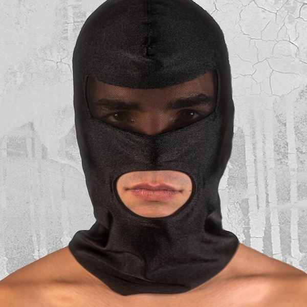 BALACLAVA Unisex Adult Eyes Covered with Mesh & Mouth Open