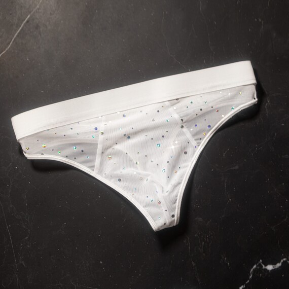 sparkly thong underwear