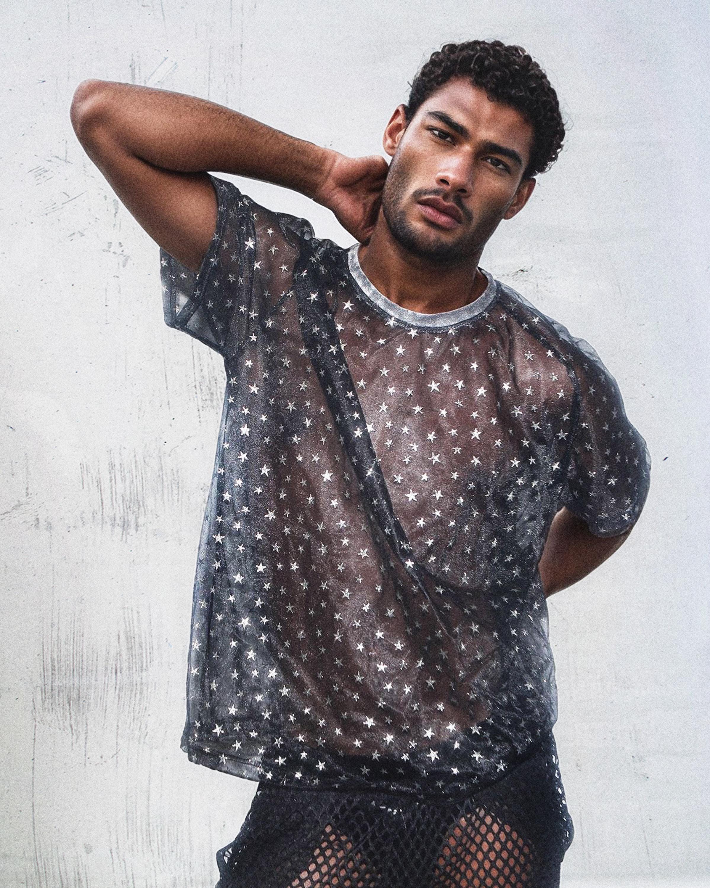 ◆as if calie◆ STAR MESH TSHIRT WHITE CA25AST005WHF Star Mesh Top - Etsy