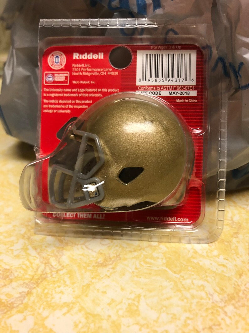 Custom Pocket Pro Notre Dame Helmet Etsy