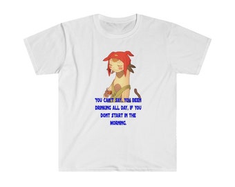 Drinking All Day Anime Tee