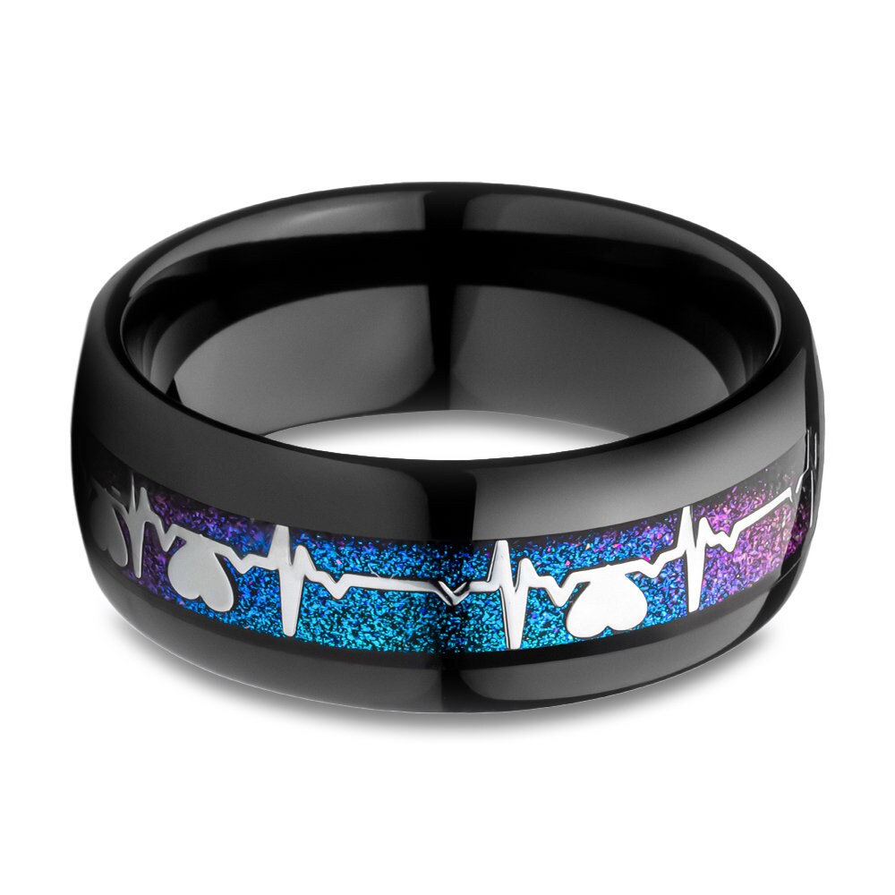 Tungsten shop heartbeat ring