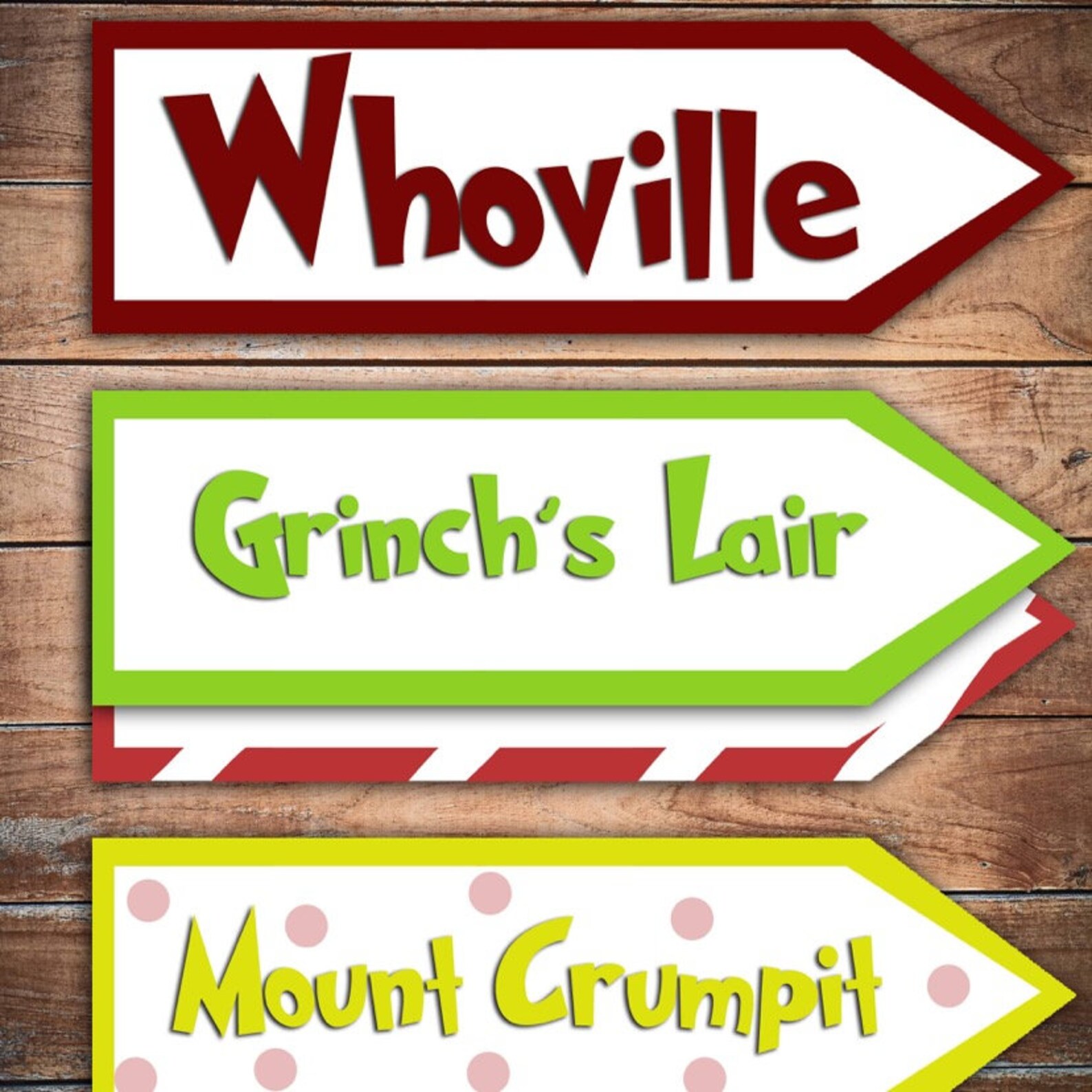 The Grinch Christmas Decoration Grinch Party Arrows Etsy Australia