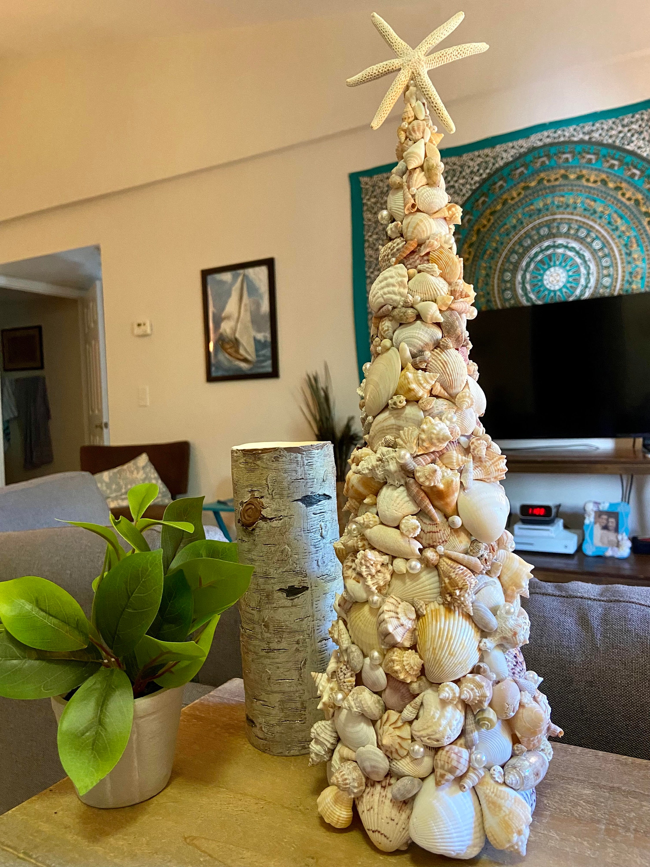 Seashell christmas tree deals