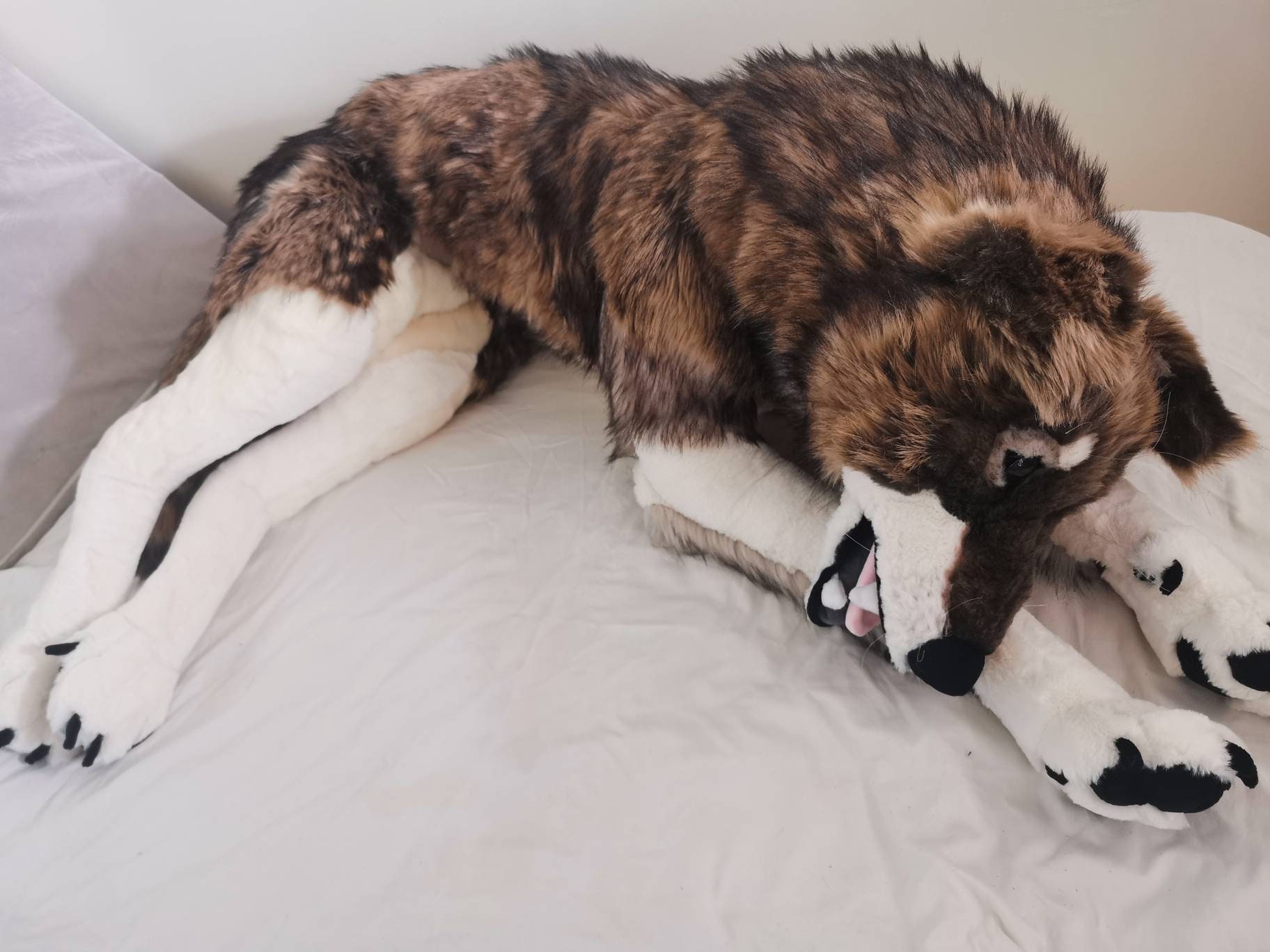 life size stuffed wolf