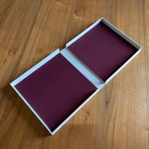 Solander/ Clamshell Box for photographic prints, portfolio, presentation, safe storage and keepsakes, wedding album etc.