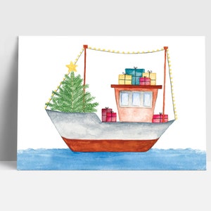 Postkarte "Kutter" | Grußkarte | Postkarte | Aquarell