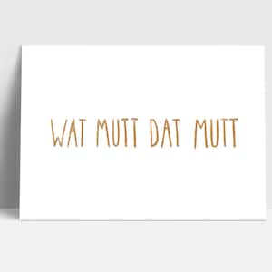 Postkarte "Wat mutt dat mutt" | Grußkarte | Postkarte | Aquarell | Plattdeutsch