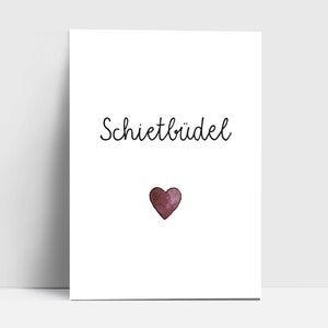 Postkarte "Schietbüdel" | Grußkarte | Postkarte | Aquarell