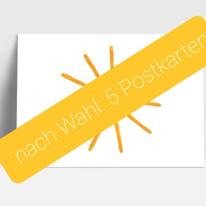 Nach Wahl: 5 Postkarten | Grußkarten | Postkarten | Aquarell