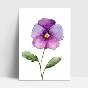 Postkarte "Hornveilchen" | Grußkarte | Postkarte | Aquarell | Blume
