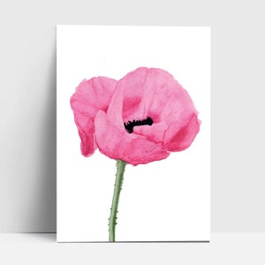 Postkarte "Mohnblume" | Grußkarte | Postkarte | Aquarell