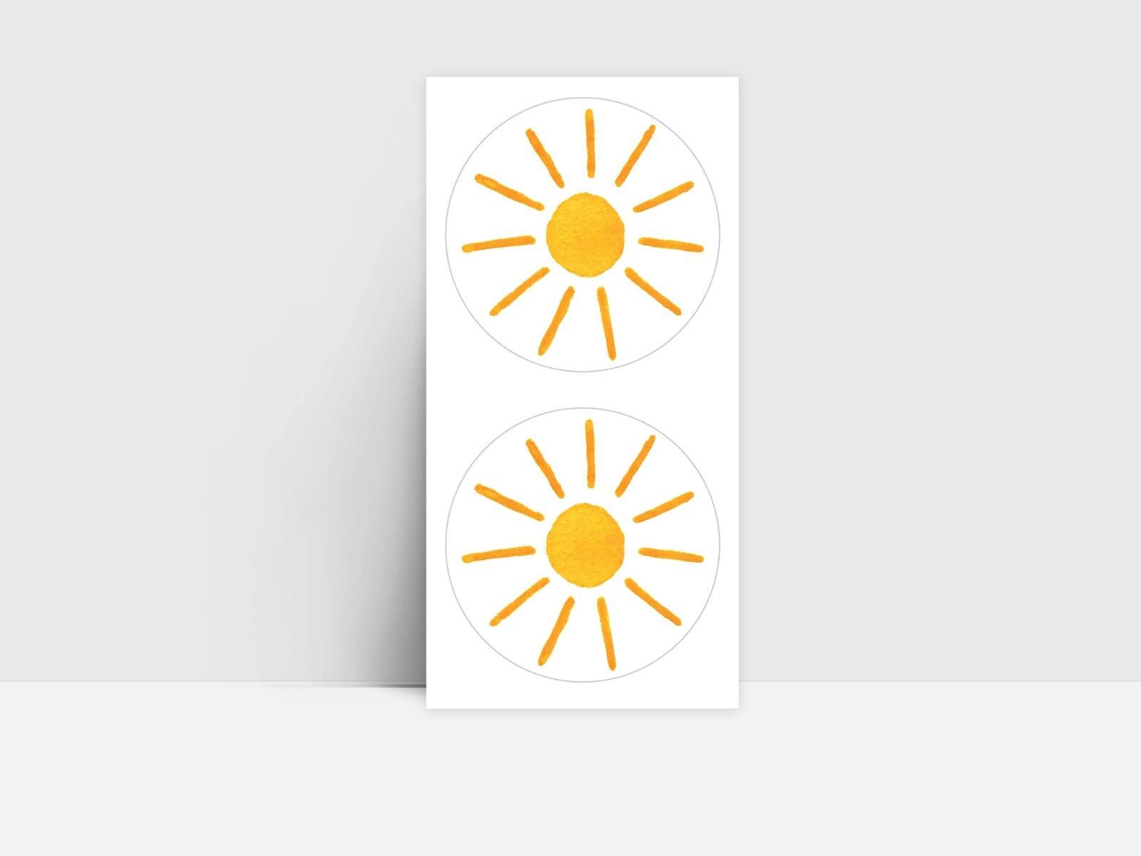 Sonnen Aufkleber - 8cm Sonne S75 für Auto Handy Ipad Spiegel usw kaufen bei