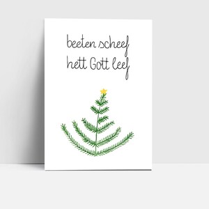 Postkarte "Tannenbaum" | Grußkarte | Postkarte | Aquarell