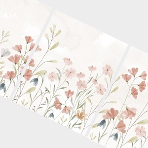 Neutral Wildflowers Art DIGITAL FILES, Set of 3 Boho Wildflowers Art ...