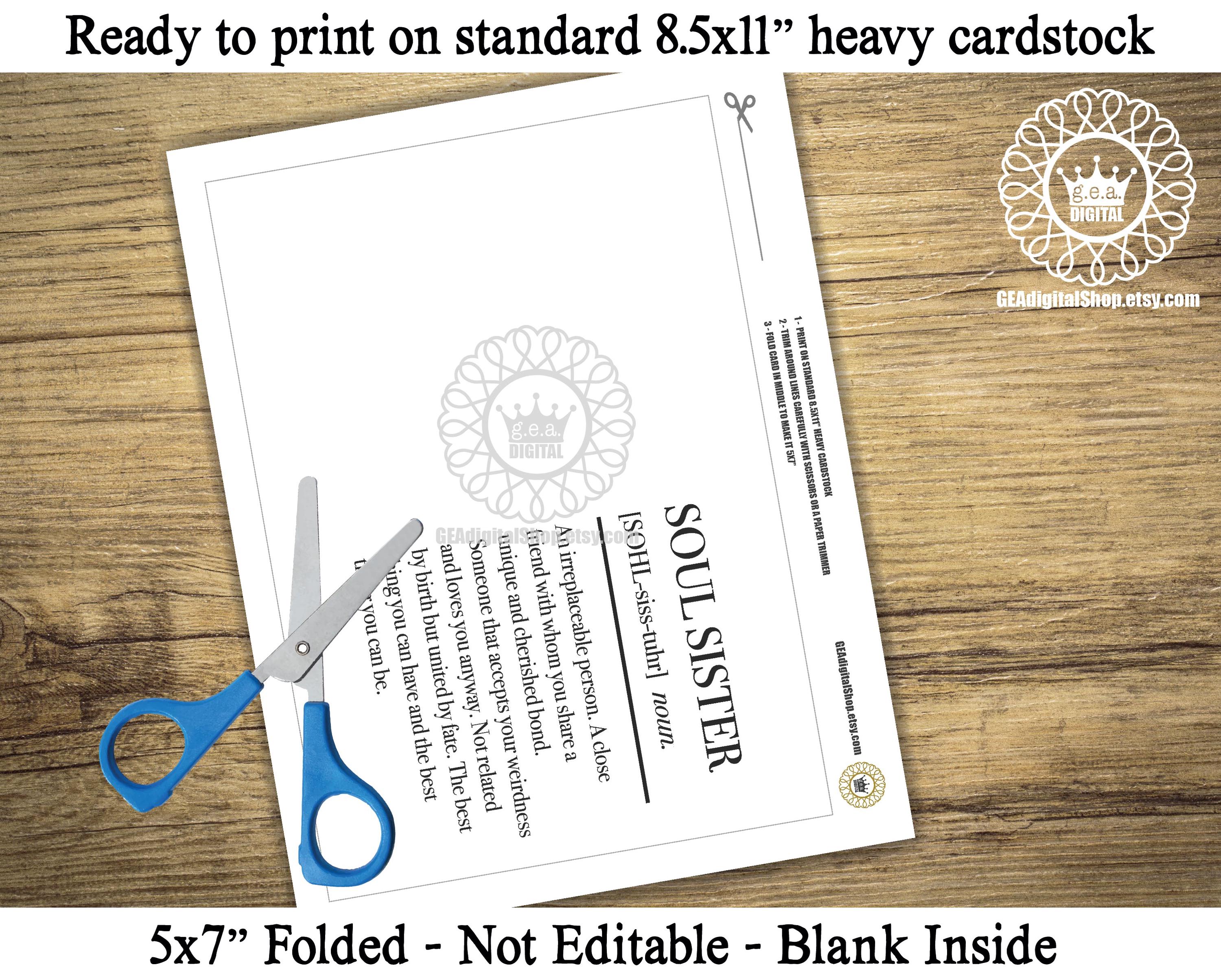 Best Friend Card BUNDLE Funny Friend Card Printable Friendship Card for ...