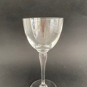 SAINT LOUIS crystal stemmed glass model AMADEUS no 2 and no 3, Water and wine glass, Made in France