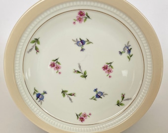 10 Porzellanteller von Limoges Chapus et Fils// Französischer Vintage-Teller// Teller mit floralen Motiven//Frühlingsteller//
