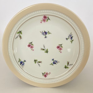 10 Porcelain plates from Limoges Chapus et Fils// French vintage plate// plate with floral motifs//spring plate//