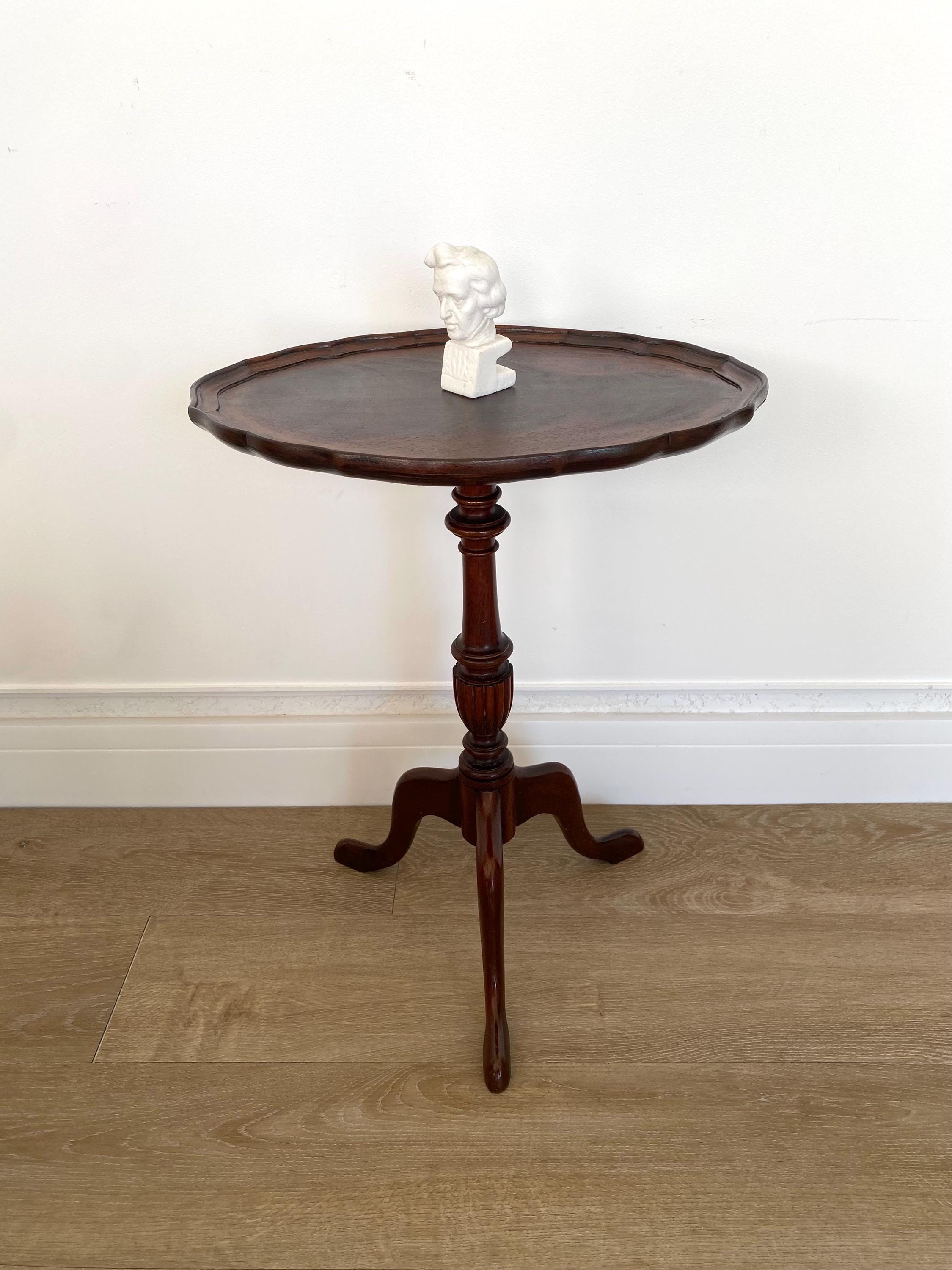 英国アンティーク伸長式のローテーブル、マホガニー材のペンブローク