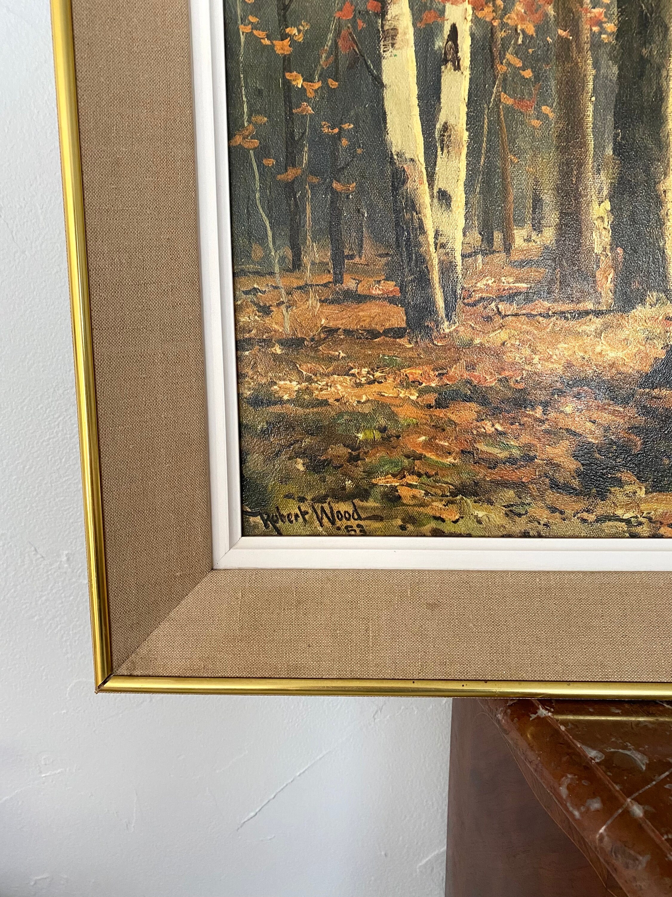 ロバート・ウッド　作　　　油絵 ロバート・ウッド 作 油絵 ロバート・ウッド 作 油絵 【公式通販】