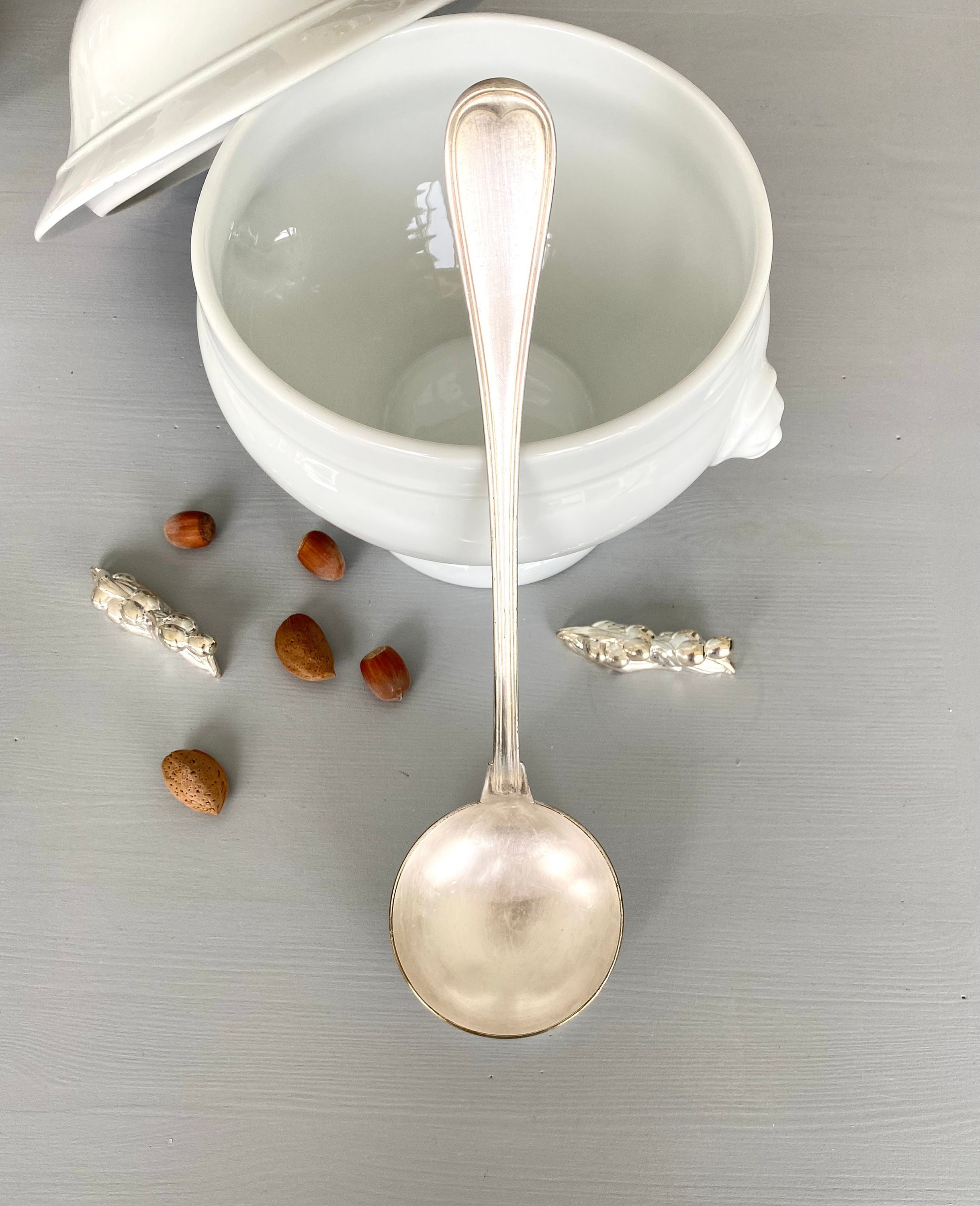 Louche à Potage ou Soupe Christofle Xixème, Modèle Filet Ancien, Orfèvrerie Française de Luxe, Frenc