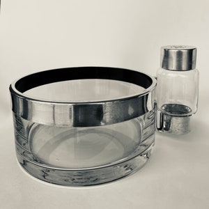 Magnificent silver-plated condiment bowl from the FLEURON Paris/CHRISTOFLE silversmiths of the 50s, Fleuron France