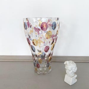 Vintage Glass Vase Borske Sklo – Design by Max Kannegiesser – Bohemia, 1960s