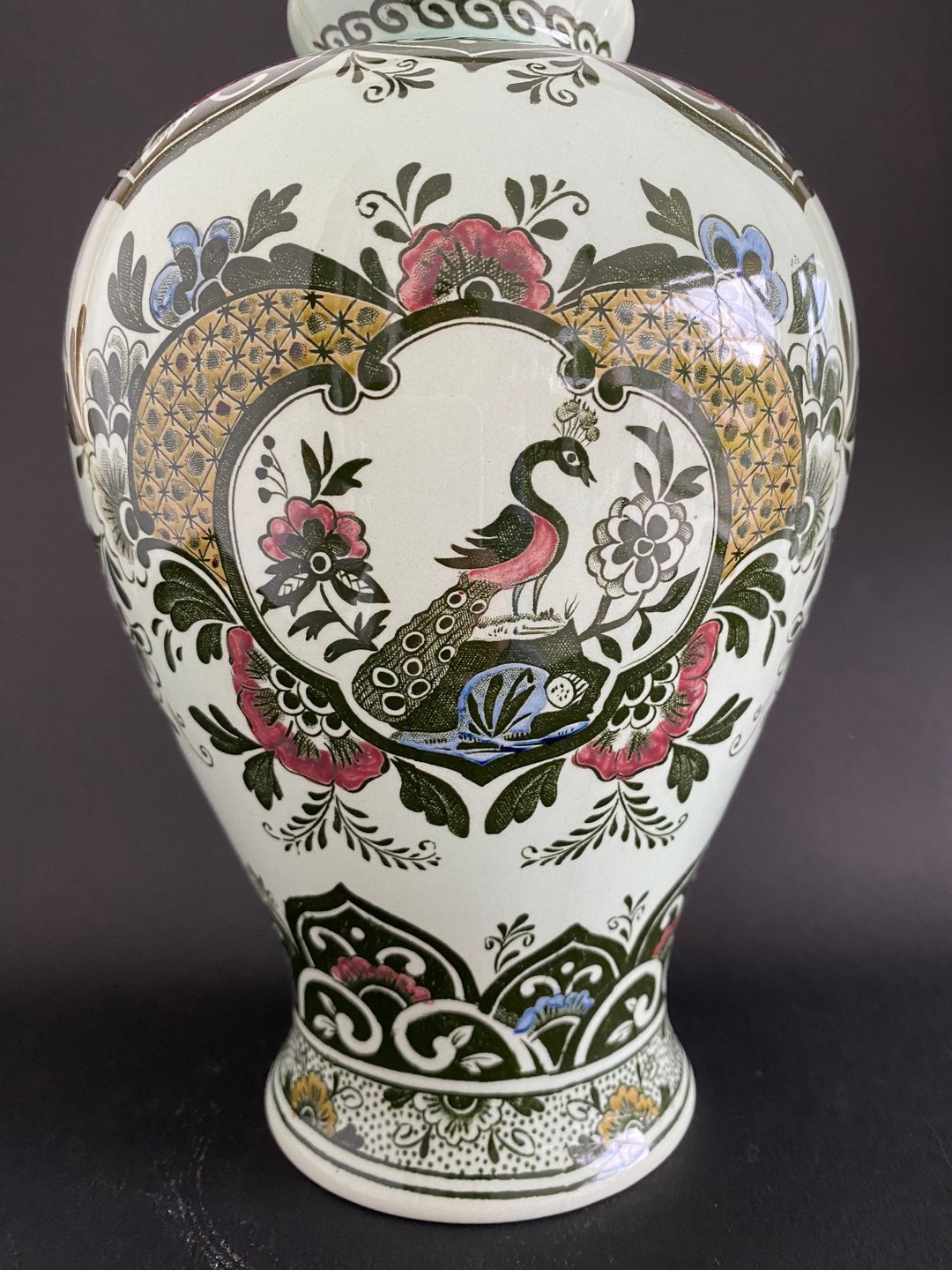 VILLEROY&BOCH Vase model PAON, Faïence vintage Villeroy et Boch